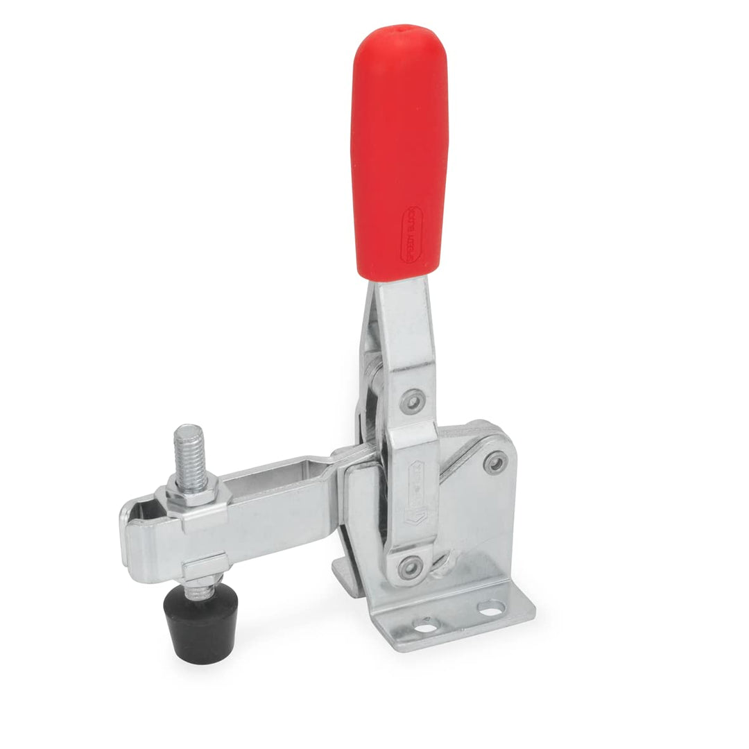 Ganter Normelemente GN 810-230-C 810-230-C-Vertikalspanner mit waagerechtem Fuss, verzinkt, blau pas