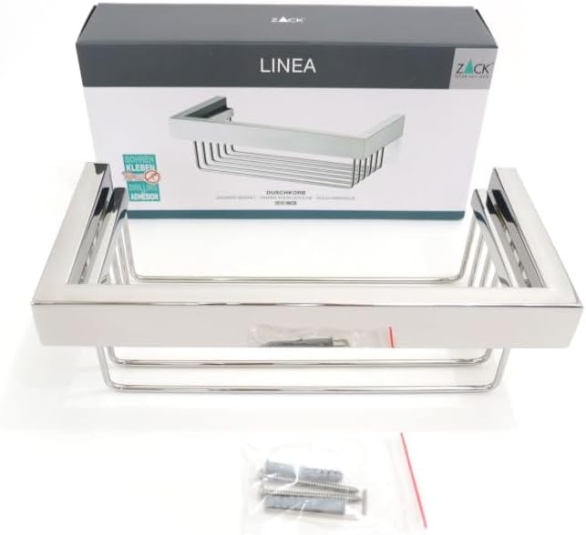 ZACK 40023 "LINEA" Duschkorb, Edelstahl hochglänzend