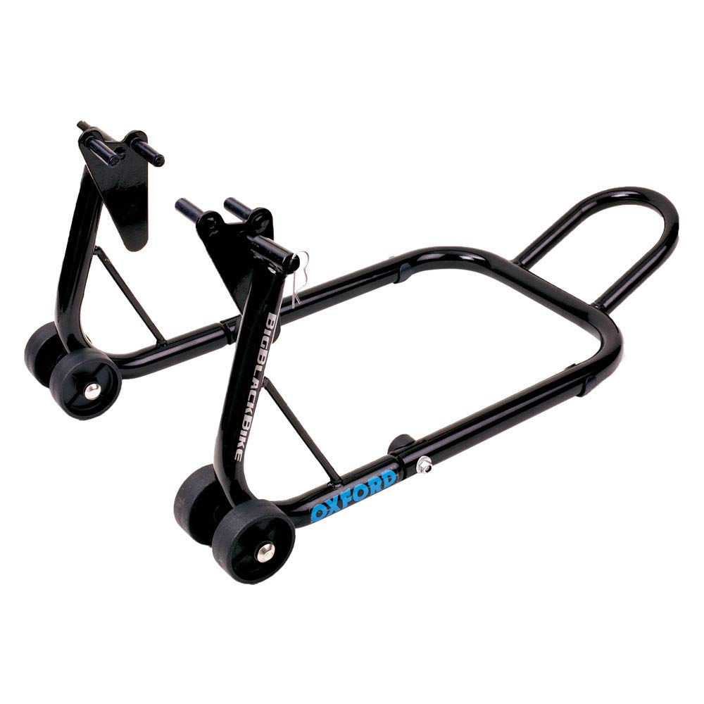 Oxford Die Cast SP822 Big SCHWARZ Motorrad VORDERE FAHRERLAGER Stand, Medium