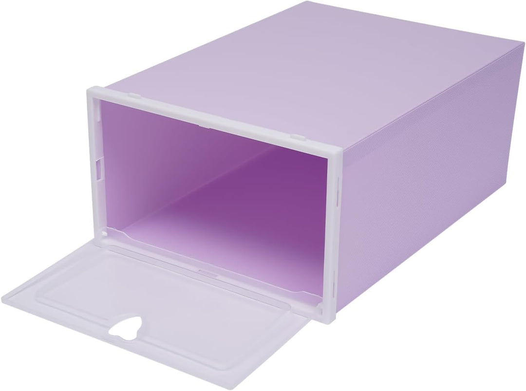 Schuhkarton 20er Set – Schuhbox Klappdeckel mit transparentem Fenster, stapelbar für 23×33×14 cm Sne