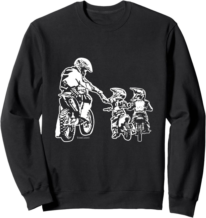 Vater Sohn Söhne Motorrad Bike Biker Motorradfahrer Fahrer Sweatshirt