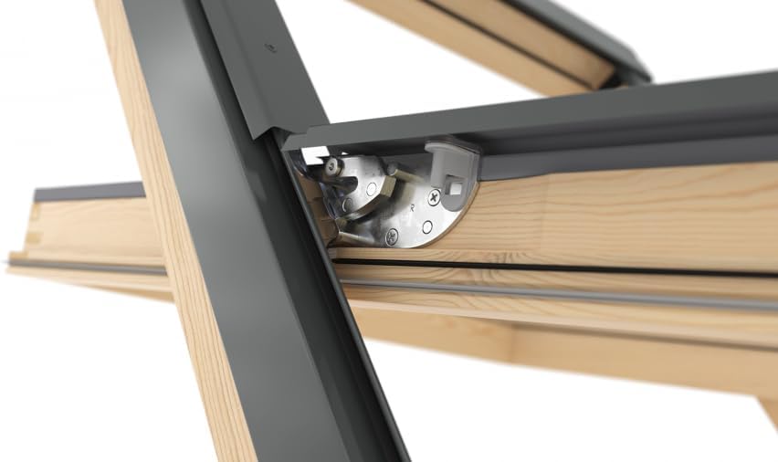 Velux Konzern RoofLite+ Dachfenster Holz SLIM und Eindeckrahmen (66 x 118), 66 x 118