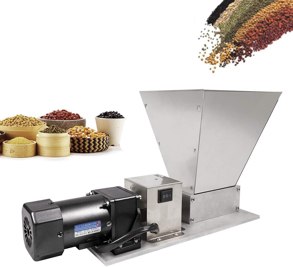 Küchenmühle | Flockenquetsche | Getreidemühle DY368 | Edelstahl Walzen | 60W Motor | 20kg/h | 4L Tri