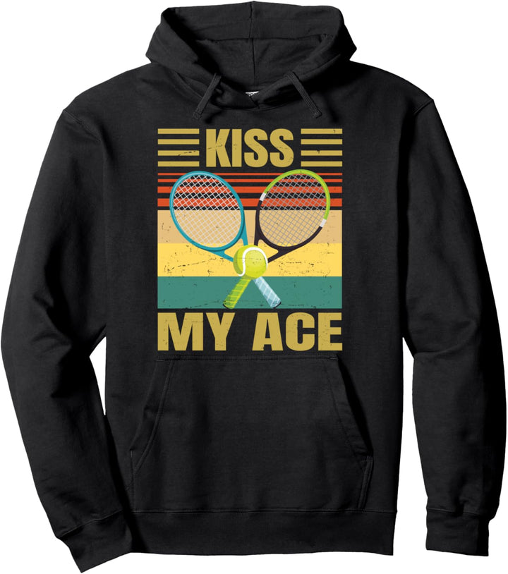 Kiss My Ace Tennisspieler, lustig, Retro-Sarkasmus Pullover Hoodie