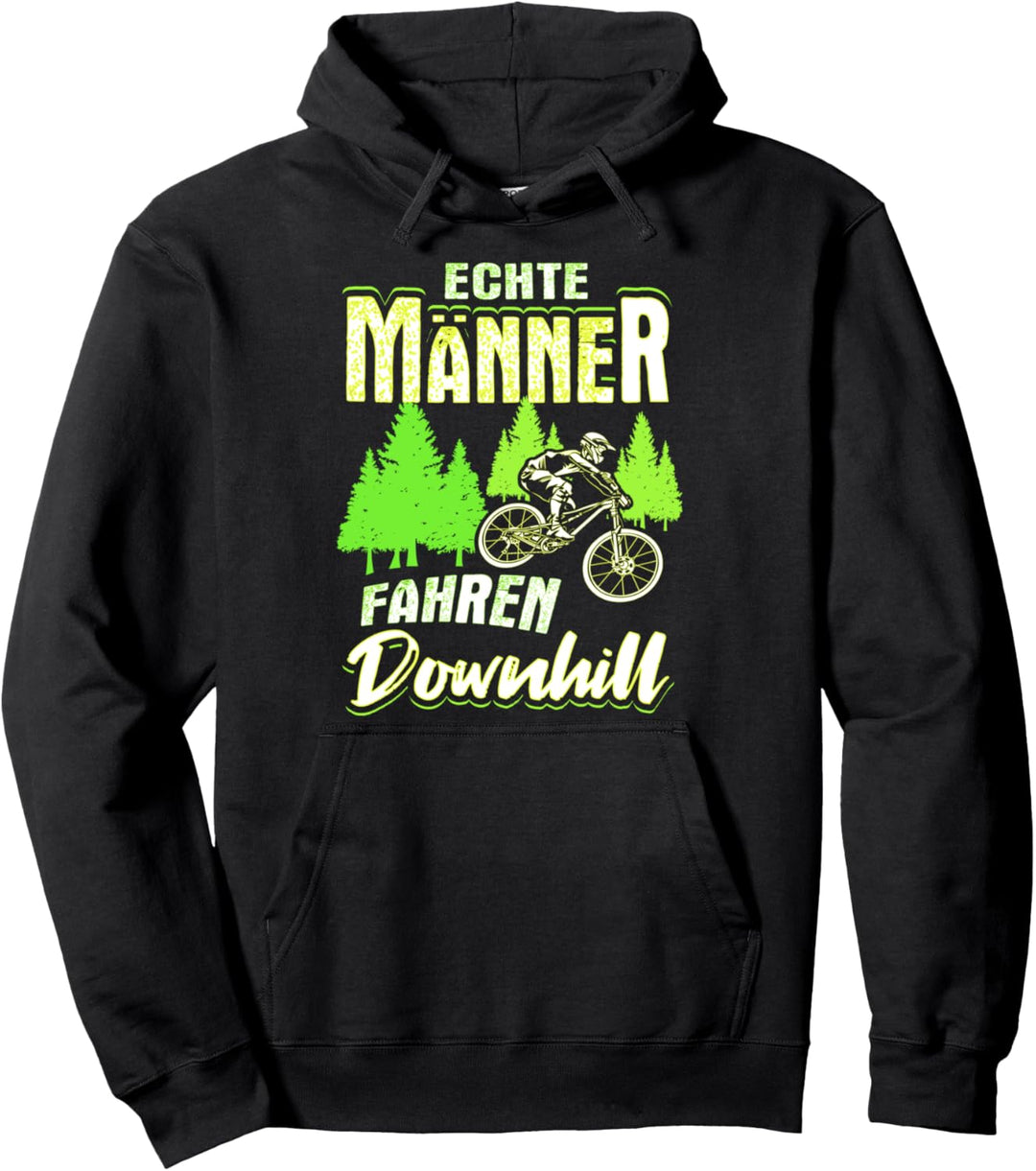 Echte Männer Fahren Downhill Mountainbiker Radfahrer MTB Pullover Hoodie