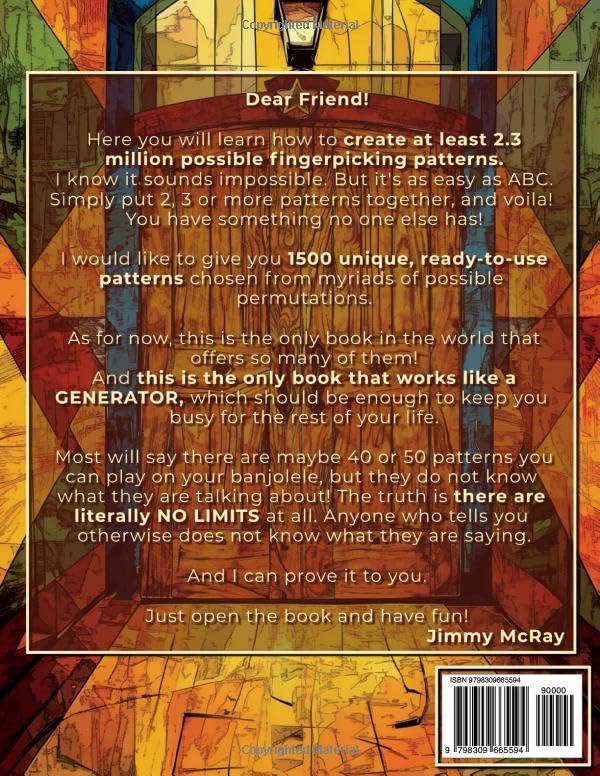 Fingerstyle Banjolele. Unlimited Fingerpicking Patterns Generator. Low G Edition. Vol.2: Discover Un