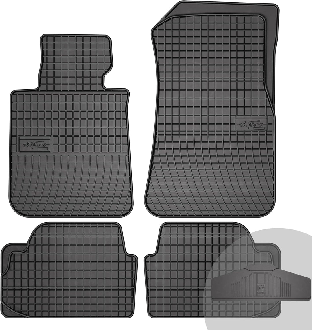 FROGUM El Toro Gummimatten Ganzjähriges-Set von Autofussmatte Auto Fussmatten für BMW 1er E81 2004-1