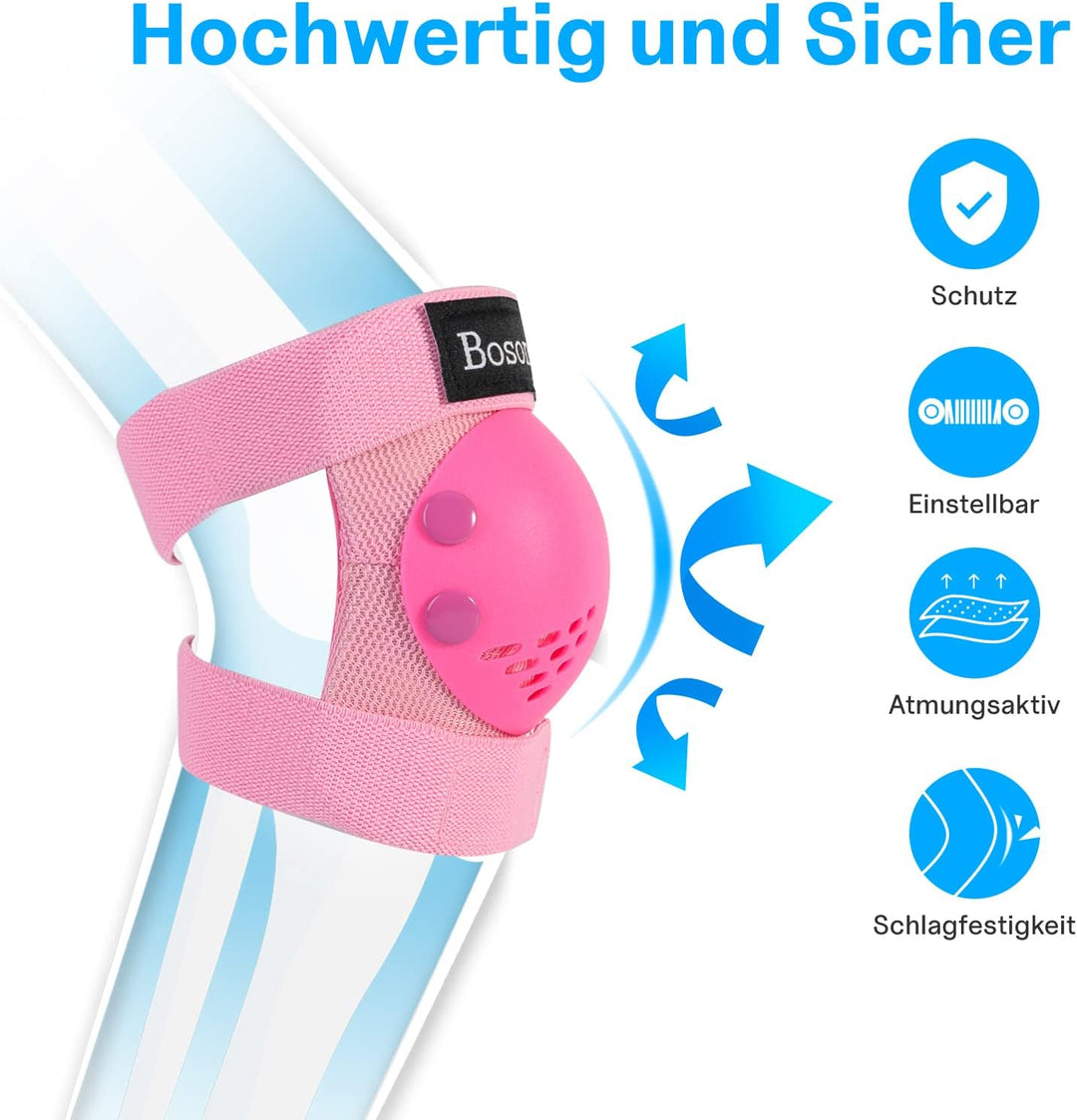 Knieschoner für Kinder, Ellenbogenschützer, Schutzausrüstung, Set für Rollschuhe, Radfahren, BMX, Sk