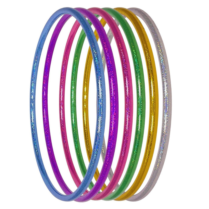 hoopomania Kinder Hula Hoop, Glitter Farben, Ø60/70/80cm Ø70cm Violett, Ø70cm Violett