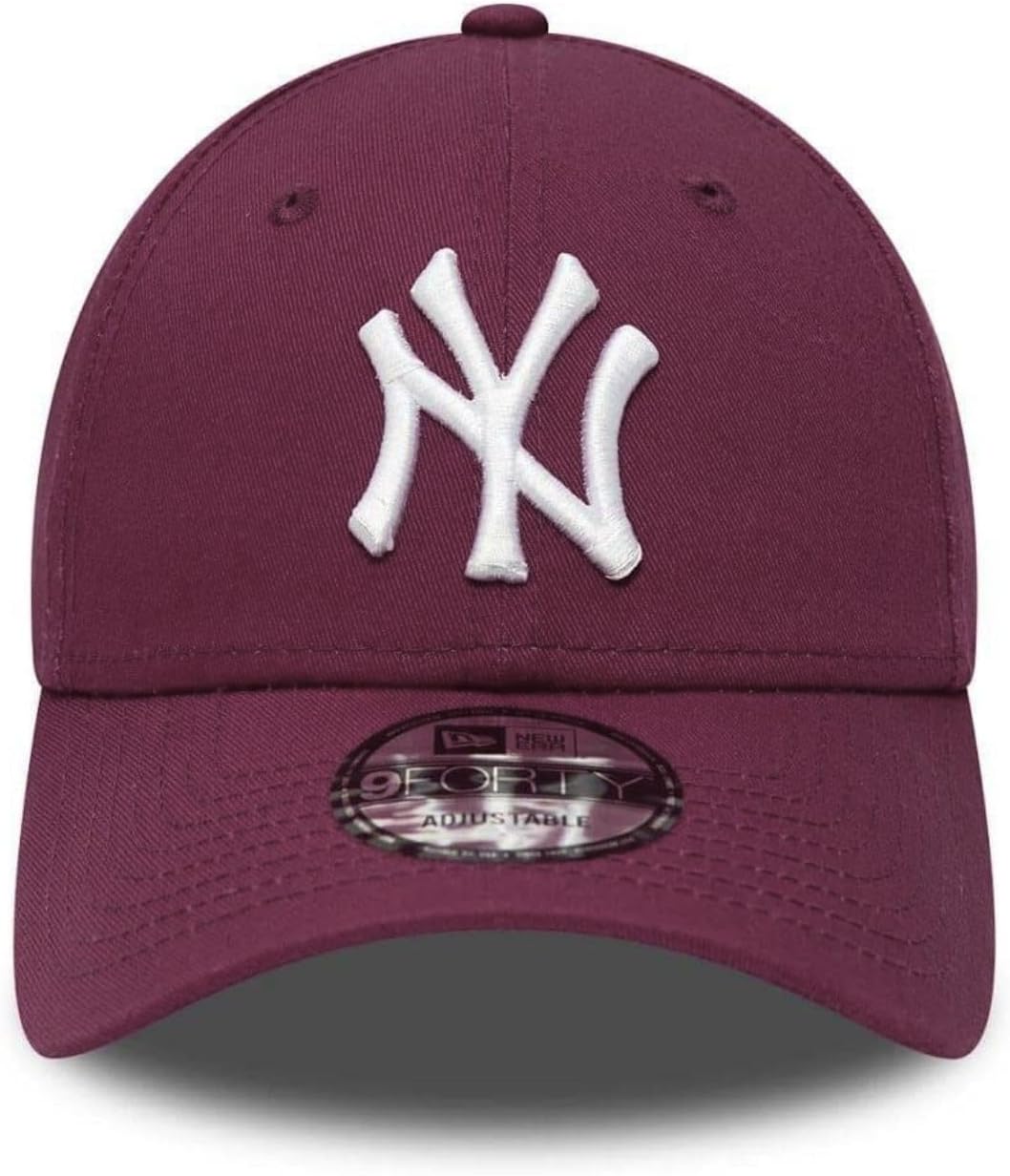 New Era New York Yankees MLB League Essential Maroon 9Forty Adjustable Cap - One-Size