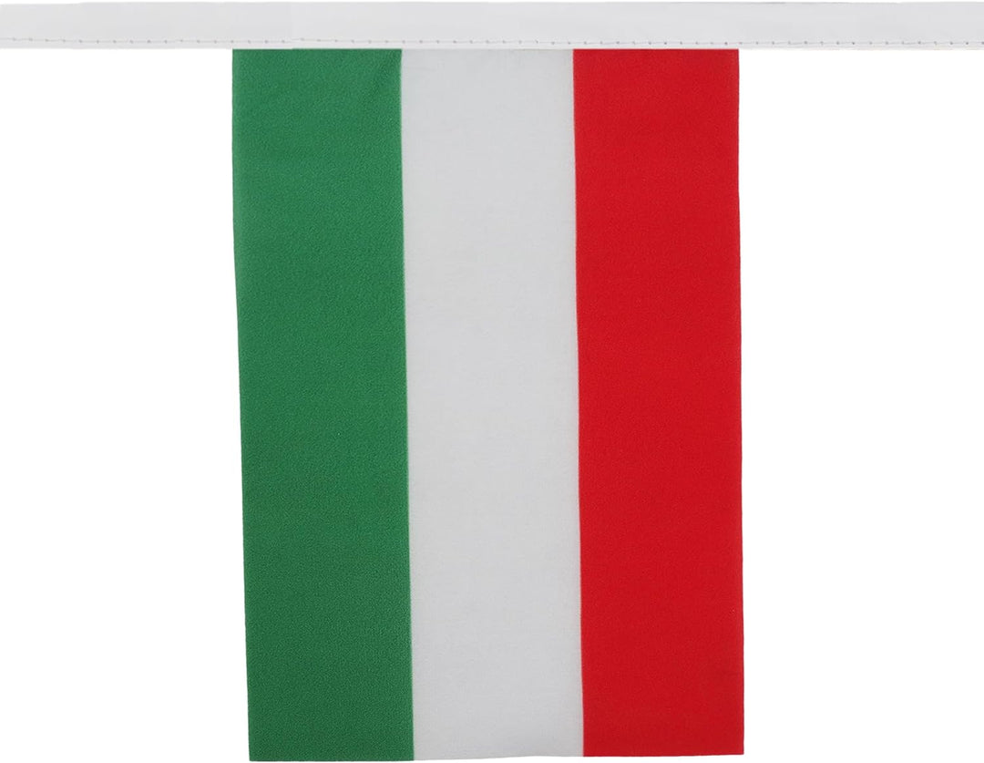 AZ FLAG FAHNENKETTE UNGARN 12 Meter mit 20 flaggen 45x30cm- UNGARISCHE Girlande Flaggenkette 30 x 45