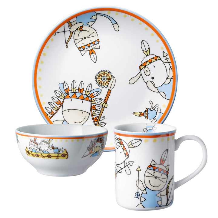 Puresigns 2070300 Kindergeschirr Set 3-teilig MOEMA 3-teilg, 3-teilg