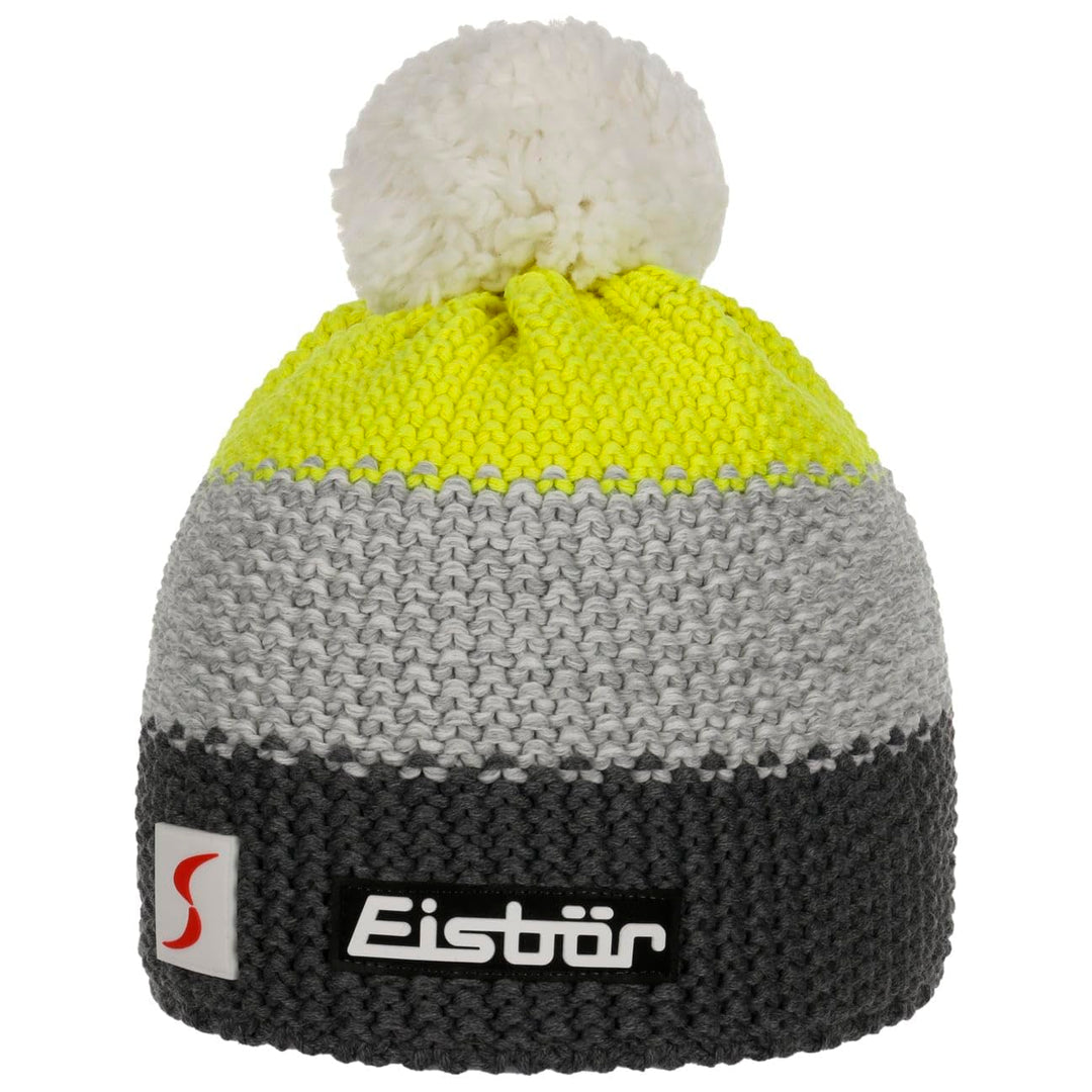 Eisbär Star Pompon Mütze SP Kids anthrazit-h.graumeli-li.Yellow