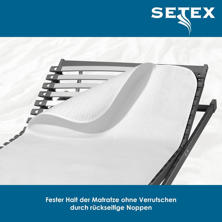 Setex - Matratzenunterlage Classic mit Noppen 140x200cm - Rutschfester Matratzenschoner zum Auflegen