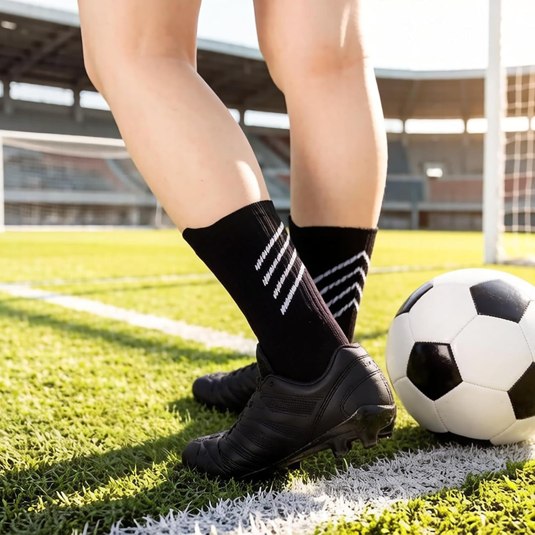 Rutschfeste Sportsocken herren damen Grip Fussballsocken, Baumwolle, Gepolsterte, feuchtigkeitsablei