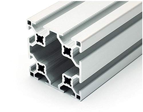 Aluminiumprofil 60x60L B-Typ Nut 8 (leicht), silber eloxiert. Aluminium Profil 60x60 Alu Profil 60 x