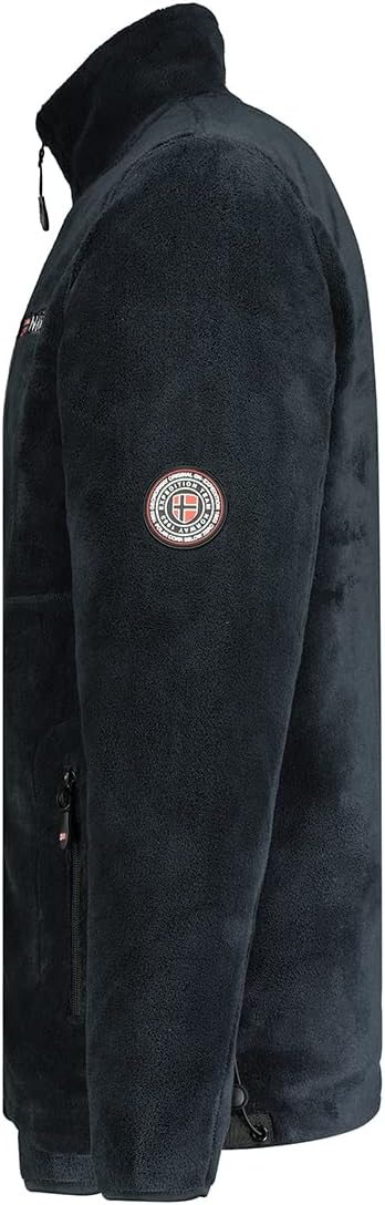 Geographical Norway Fleecejacke für Herren Schwarz XL, XL Schwarz