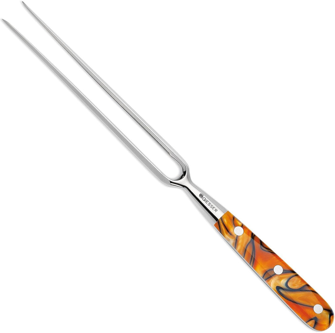Giesser seit 1776 - Made in Germany - Tranchiergabel 21 cm Spicy Orange, PremiumCut Fork No 1, Fleis