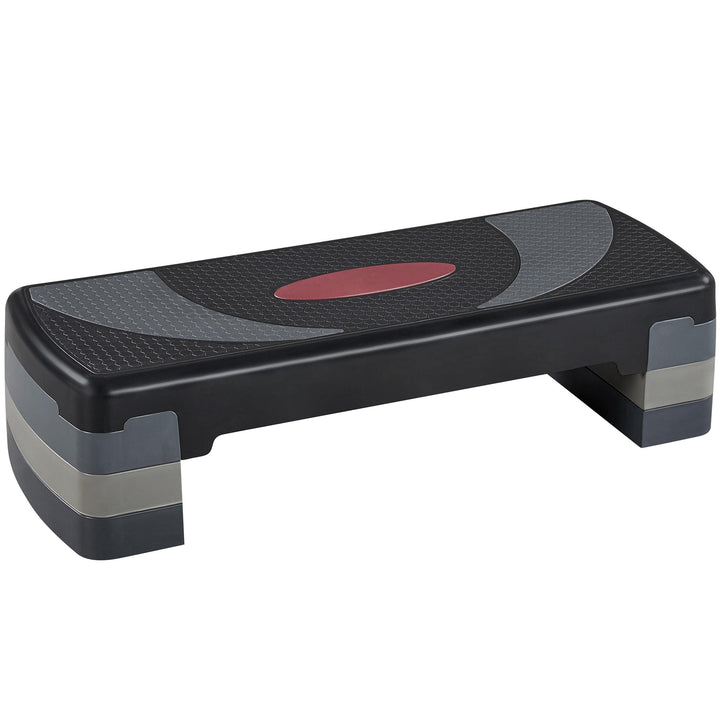 Yaheetech Steppbrett Fitness Aerobic Stepper Höhenverstellbar Step Bench mit 3 Stufen (10/15/20 cm)