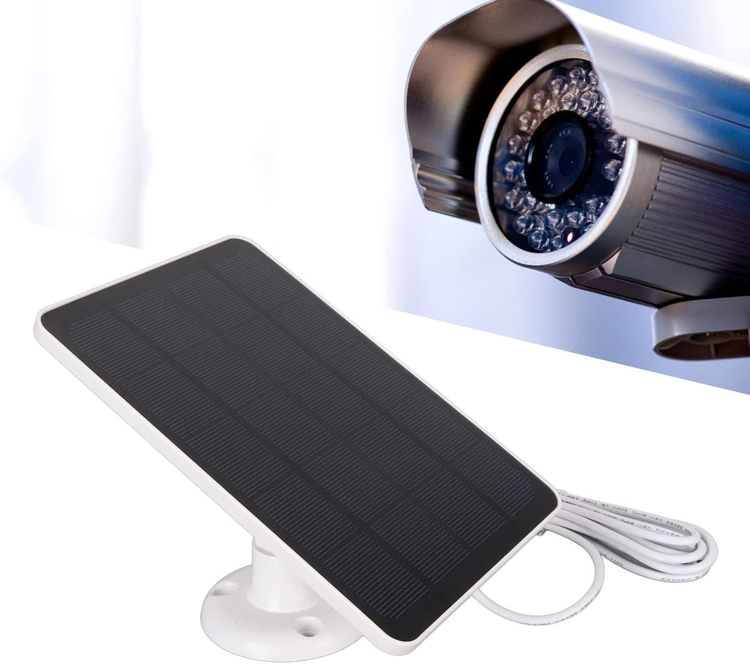 Solarpanel für Überwachungskamera, für DC 5V-Überwachungskamera, Wasserdichtes IP65-Kameraladegerät,