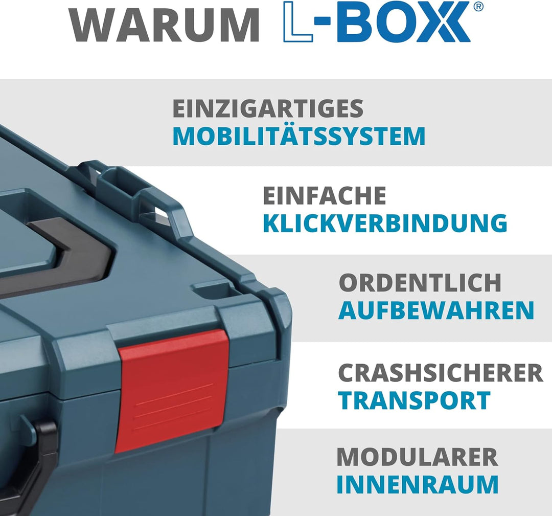 L-BOXX Sortimo L BOXX 238 Professional Blau | L BOXX Grösse 3 | Werkzeugkoffer erweiterbar | Profess