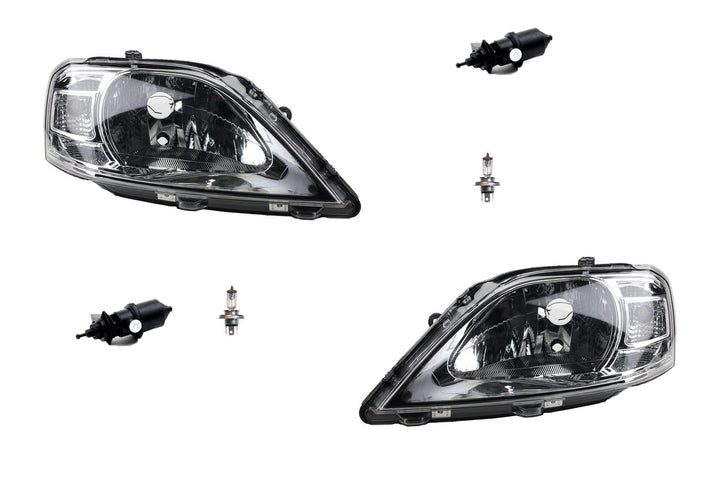 Johns, Scheinwerfer passend für Dacia Logan 06/08- mit H4 als Links Rechts + Stellmotor