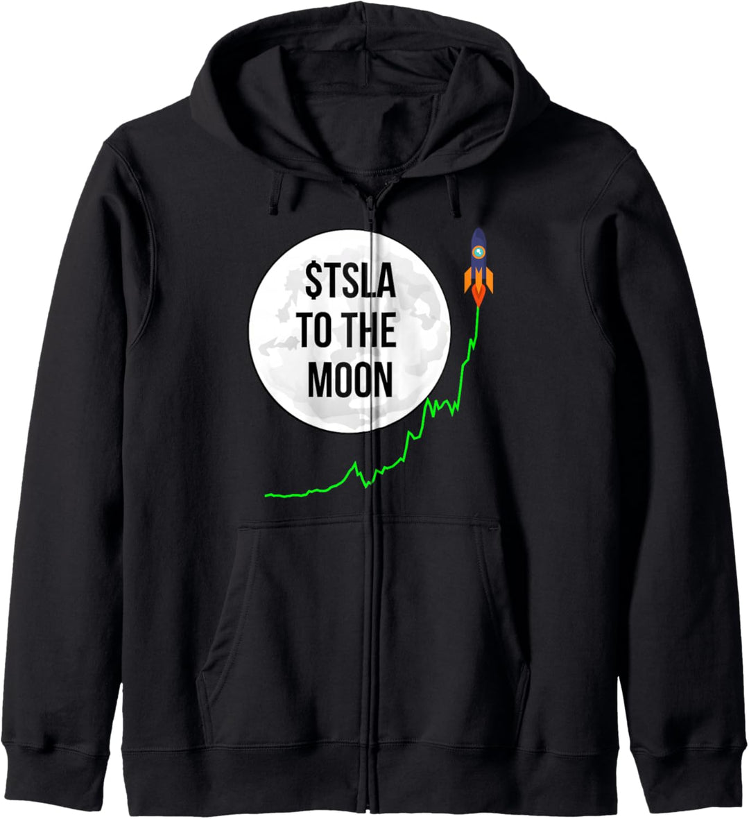 TSLA To The Moon Teslanaire Tslanaire Trade Stocks Kapuzenjacke
