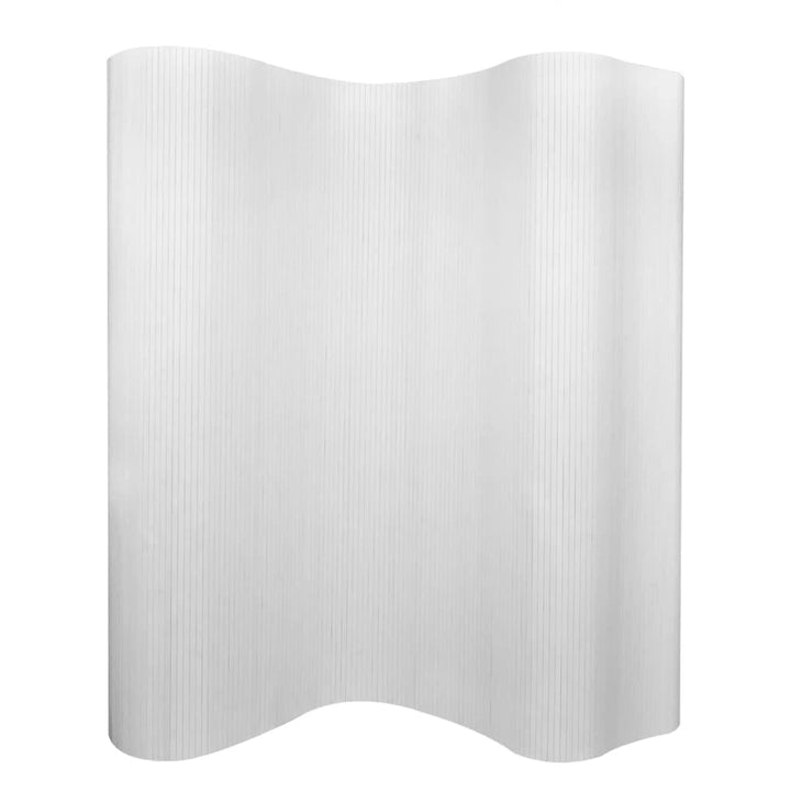 vidaXL Raumteiler Bambus Weiss 250x165cm Paravent Trennwand Spanische