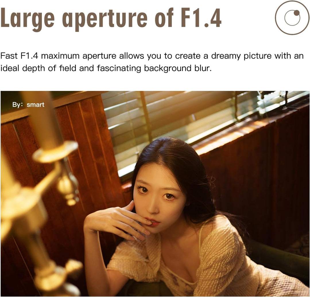 TTARTISAN 23 mm F1.4 APS-C manueller Fokus Kameraobjektiv für Sony E-Mount (E-Mount), Sony E