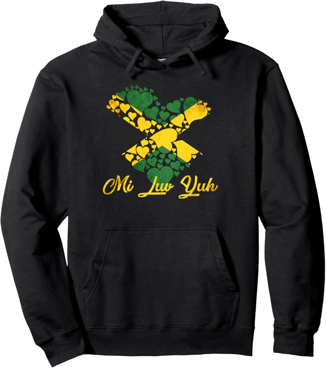 Mi Luv Yuh I Love Jamaika Jamaika Flagge Karibik Reggae Pullover Hoodie