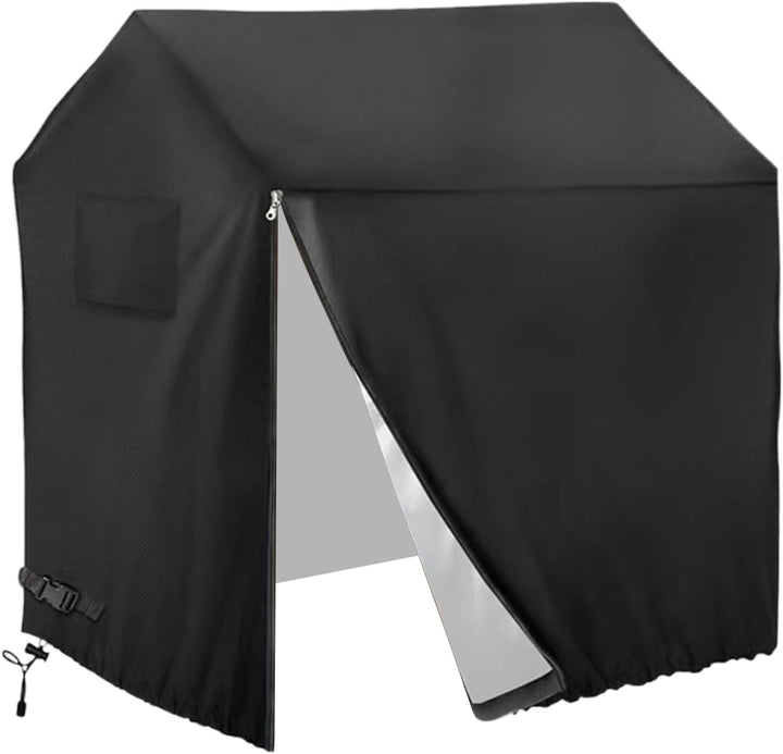 110x120x140 Cm Schwarz Spielhaus Kinder Outdoor Abdeckplane 420D Oxford-Tuch Wasserdicht Tragbares P