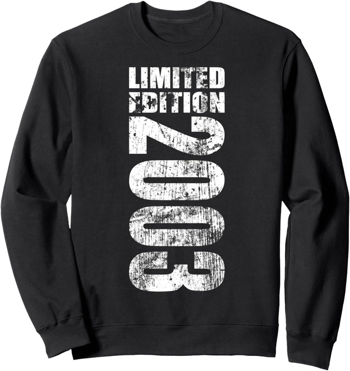 Limited Edition 2003 Grunge 21 Geburtstag Jungen Mädchen Sweatshirt