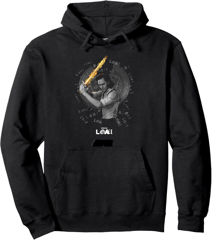 Marvel Loki Broken TVA Seal Pullover Hoodie