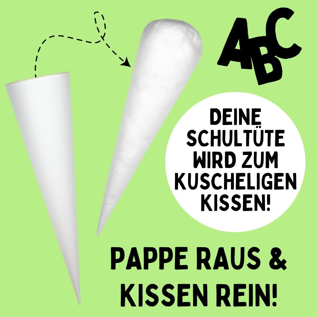 Dein Lieblingsteil Schultüte aus Stoff individualisierbar mit Wunschname personalisierbar mit Schult