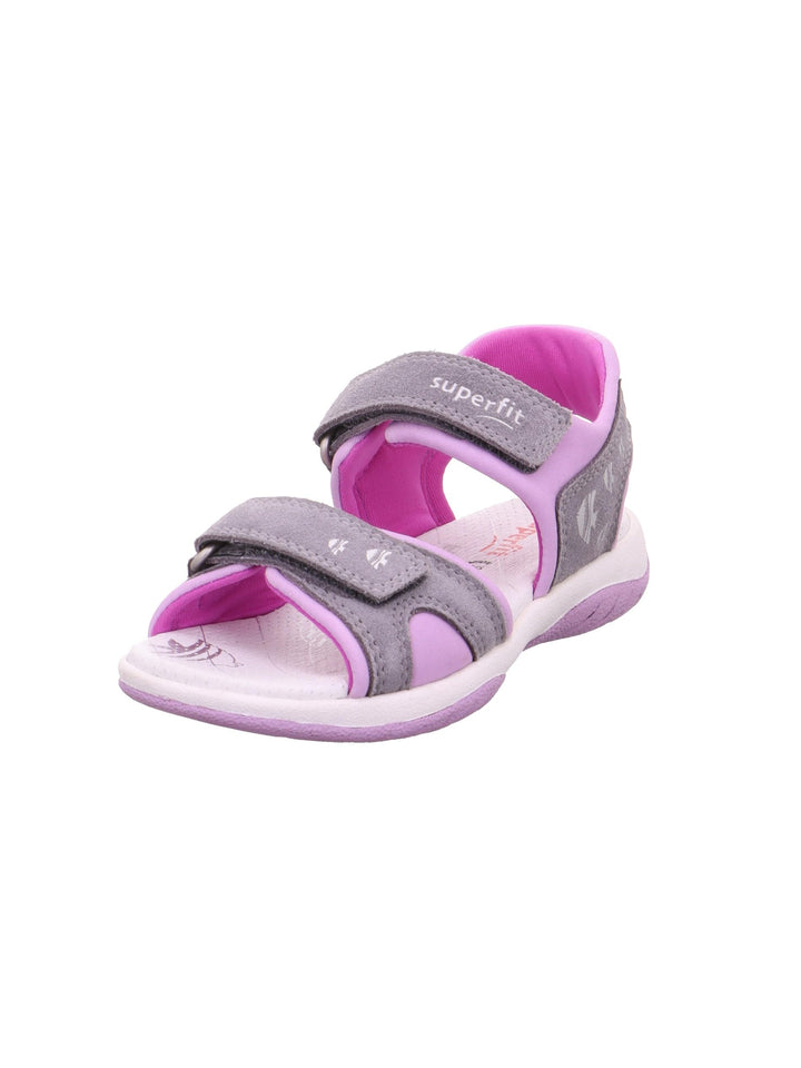 Superfit Mädchen Sunny Sandale 25 EU Hellgrau Lila 2500, 25 EU Hellgrau Lila 2500