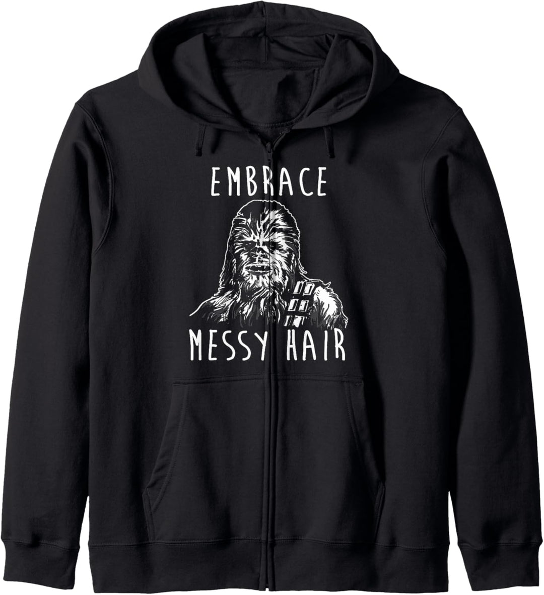 Star Wars Chewbacca Embrace Messy Hair Transparent Kapuzenjacke
