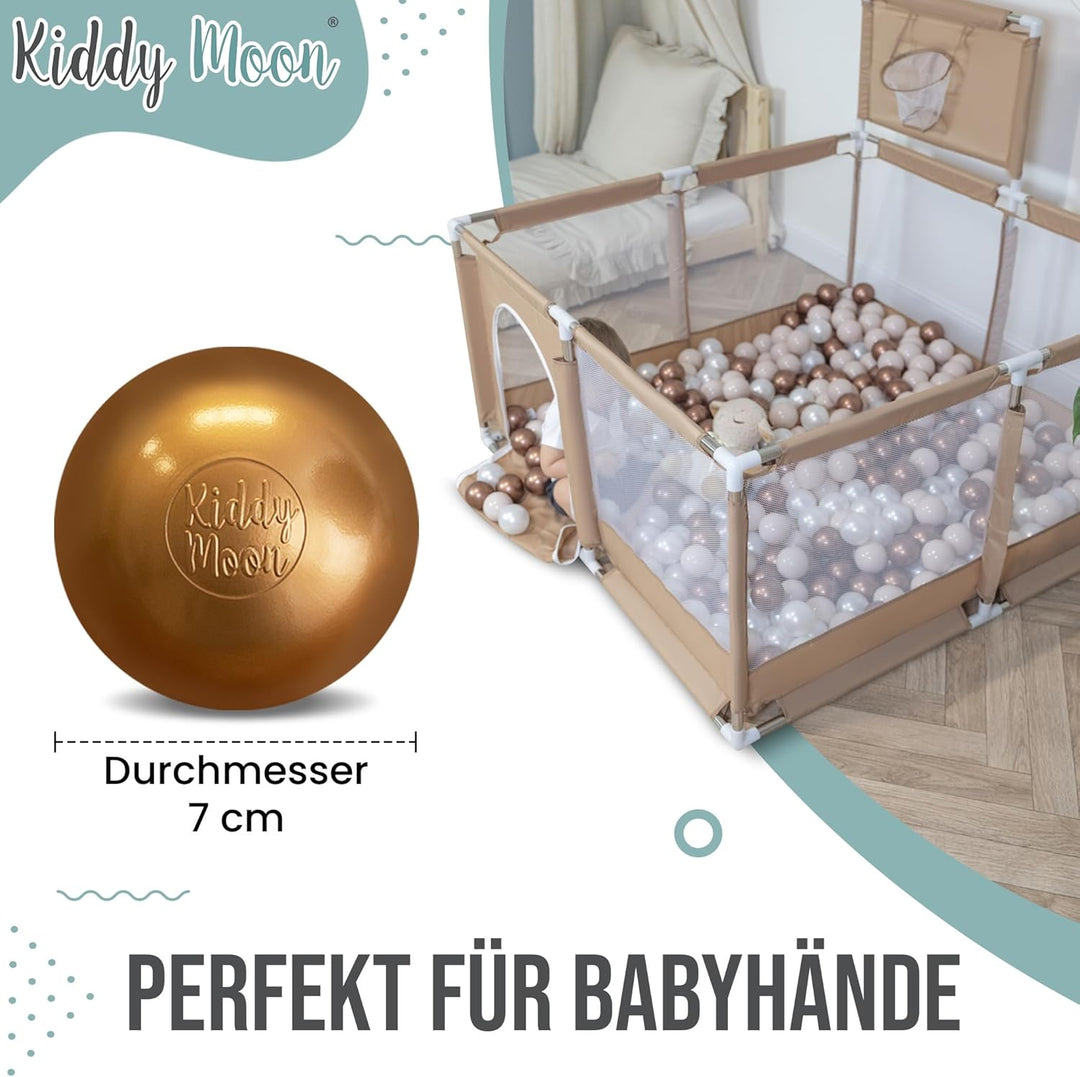 KiddyMoon 700 ∅ 7Cm Kinder Bälle Spielbälle Für Bällebad Baby Einfarbige Plastikbälle Made In EU, Ro