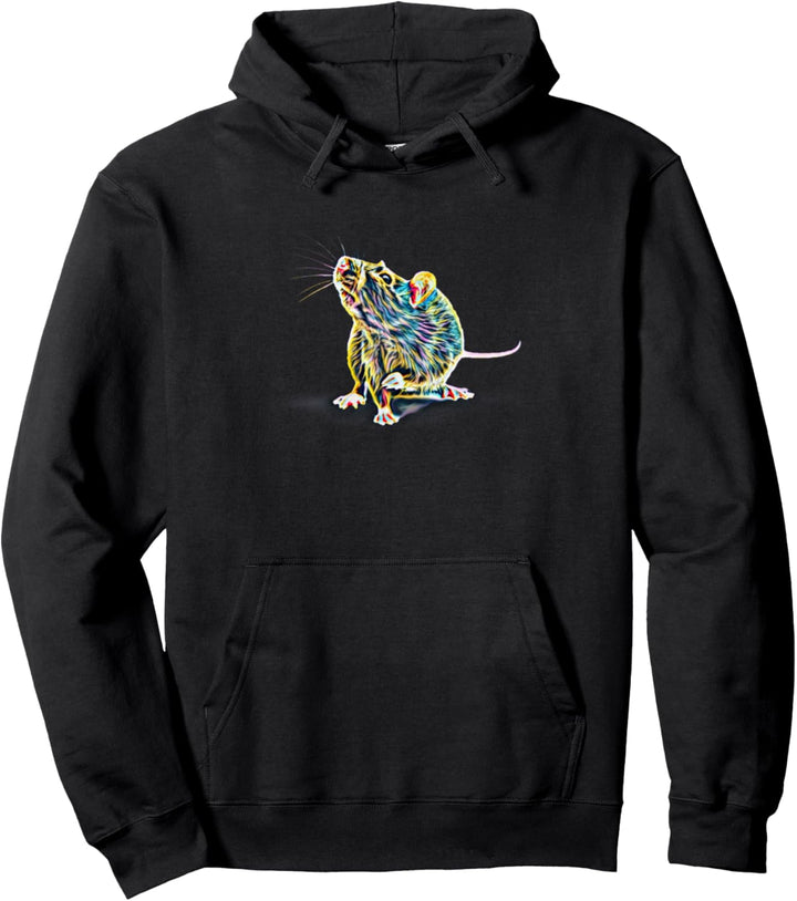 Ratte Motiv Pullover Hoodie