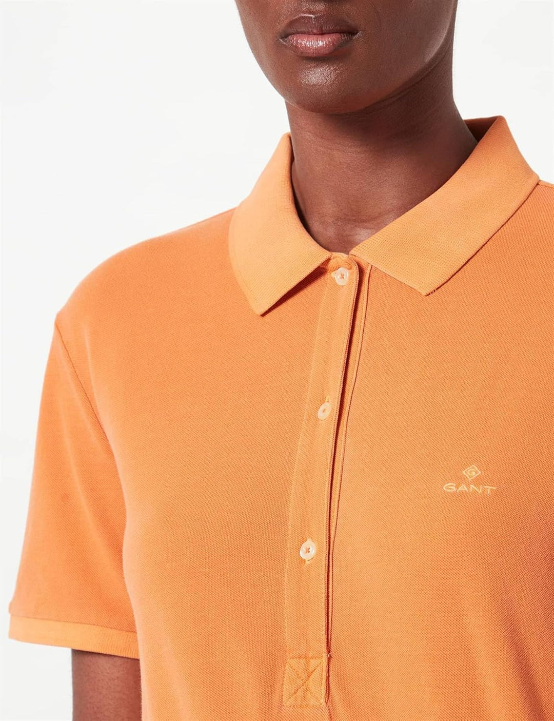 Gant Damen Sunfaded Ss Polo Pique Polohemd XS Sweet Orange, XS Sweet Orange