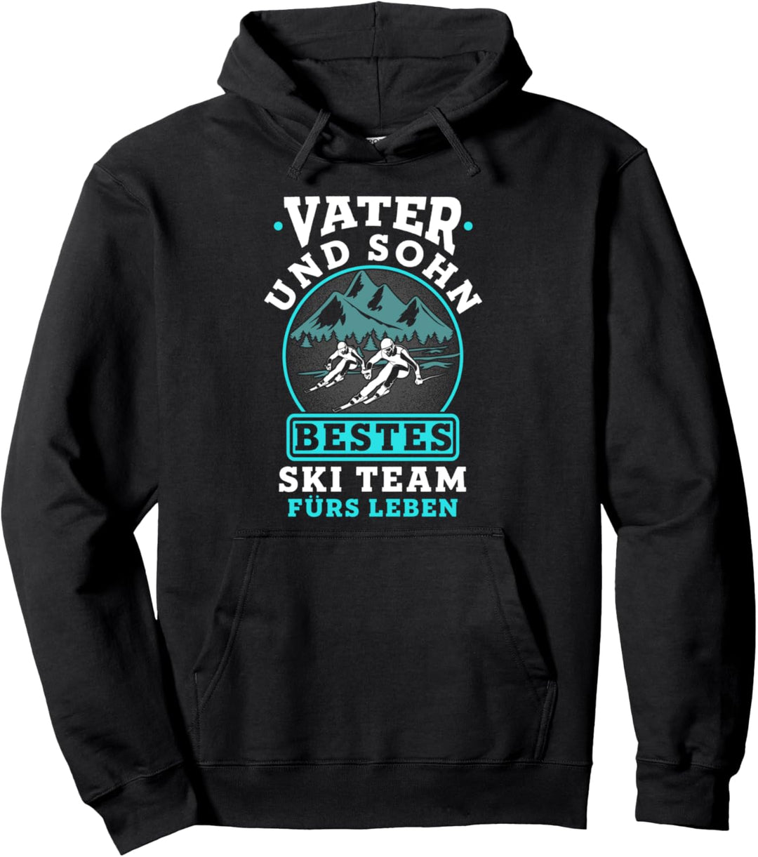 Vater und Sohn Bestes Ski-Team fürs Leben Skifahrer Geschenk Pullover Hoodie