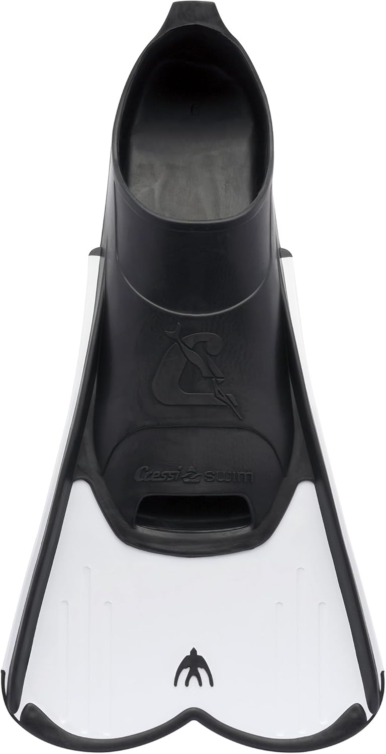 Cressi Light Fins-Kurze Flossen Zum Schnorcheln Schwimmen, Wassertraining, Verfügbar für 35/36 Weiss