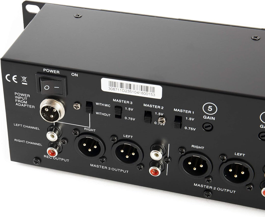DAP IMIX-7.3 7-Kanal, 3 Zonenmixer 19", 2HE