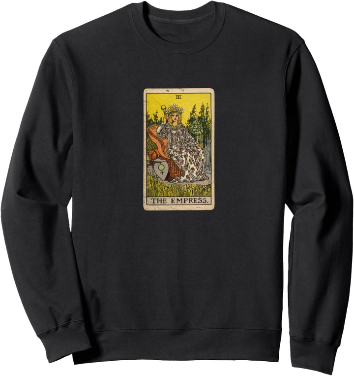 Occult Tarot The Empress Gothic Grunge Satan Devil Vintage Sweatshirt