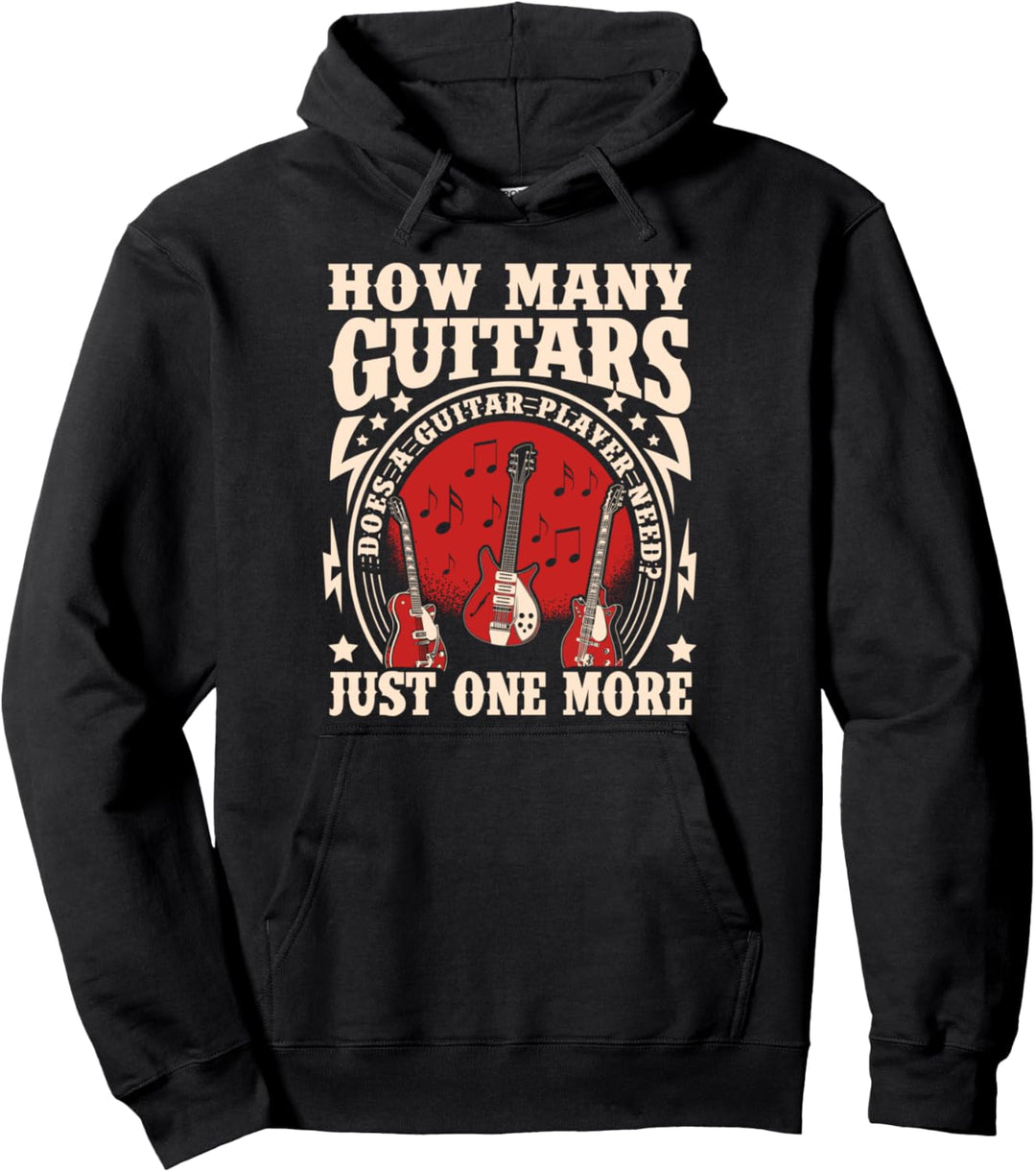 Lustiger Gitarren Spruch Gitarrenspieler Musiker Gitarist Pullover Hoodie