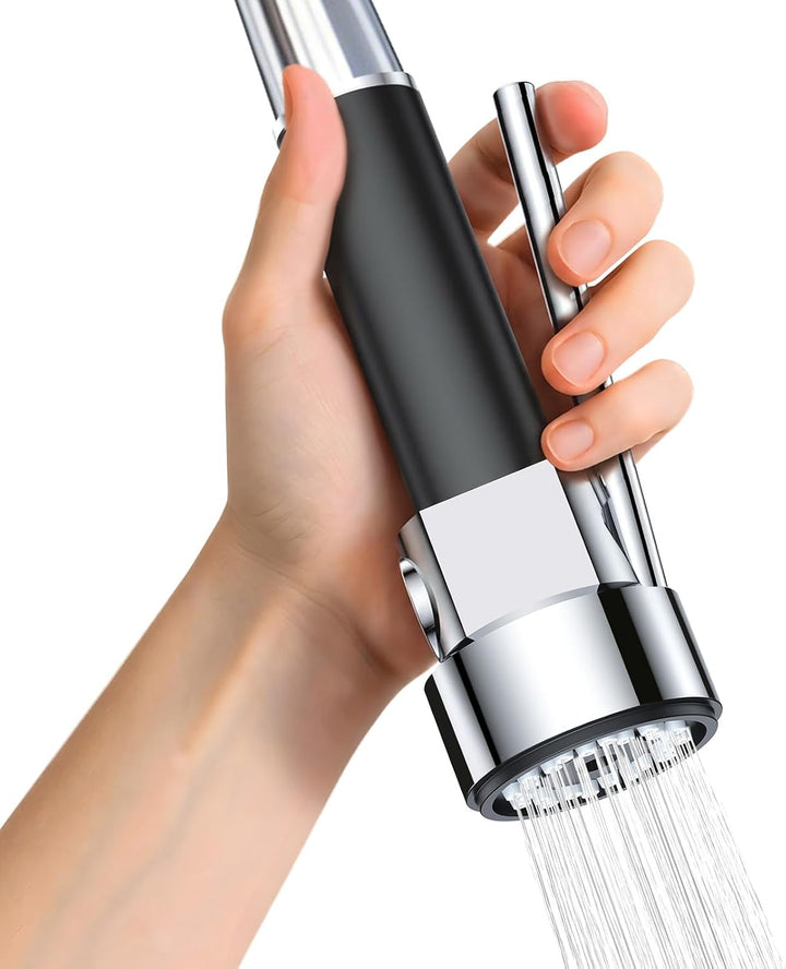 KULACO Profi Gastro Handbrause, Geschirrbrause Messing Ersatzkopf, Küchenspüle Ersatzbrause 1/2" Sta