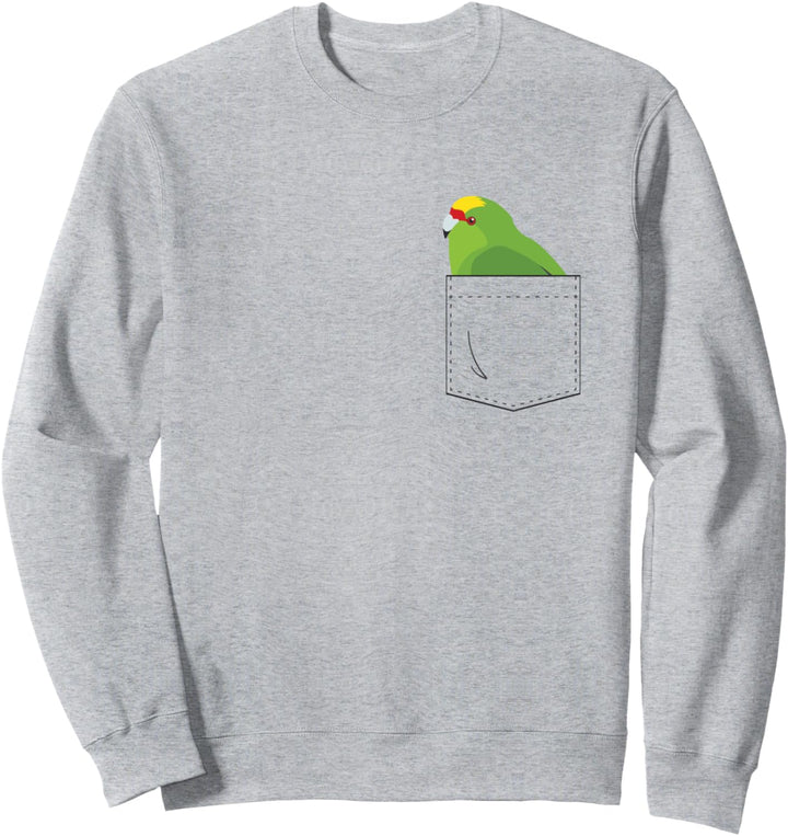 Gelbe gekrönte Sittich Papagei gefälschte Tasche Sweatshirt