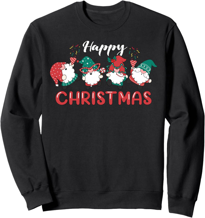 Feiernde Wichtel, Weihnachten, Happy Christmas Sweatshirt