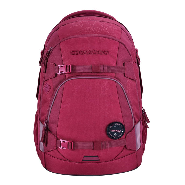 coocazoo Schulrucksack Mate, Berry Boost, rot, ergonomischer & anpassbarer Tornister, höhen- & gröss