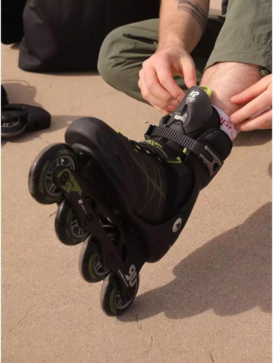 K2 Herren F.i.t. 80 Pro Inline Skates EU: 45 (UK: 10.5 / US: 11.5) black - olive, EU: 45 (UK: 10.5 /