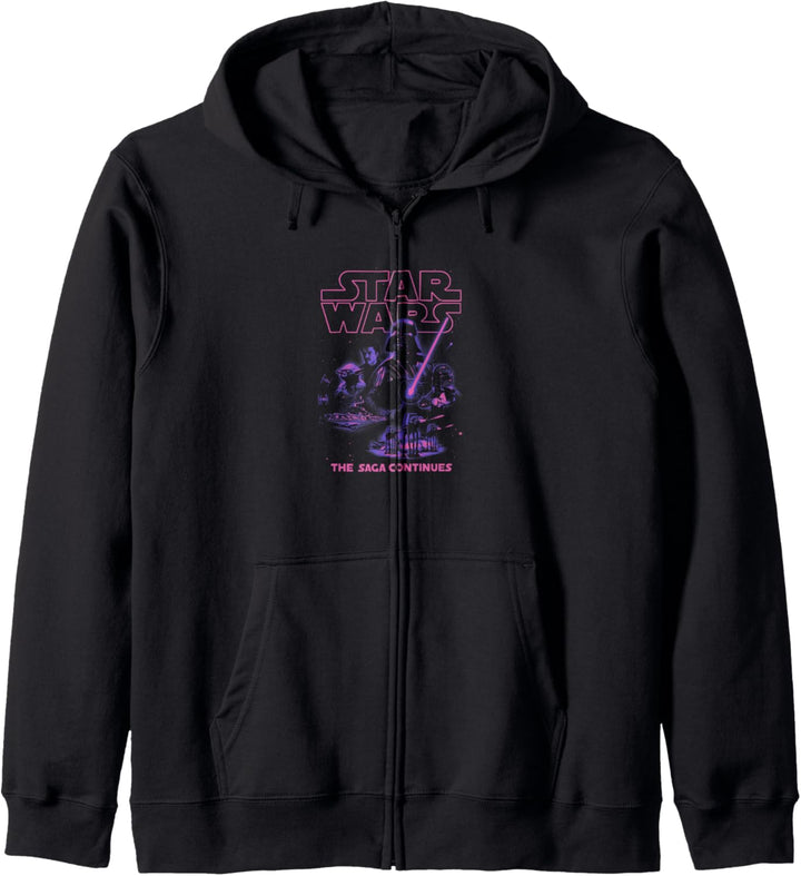 Star Wars The Saga Continues Darth Vader Movie Poster Kapuzenjacke